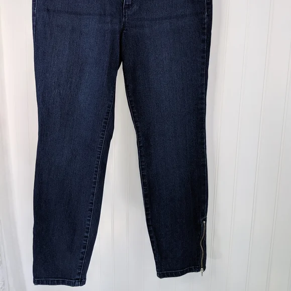 JESSICA SIMPSON Skinny Crop Ankle Zip Jeans Sz 30 - Picture 4 of 11
